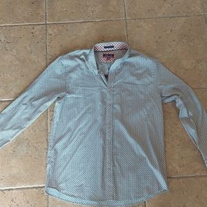 Johnston & Murphy orange button down ahirt